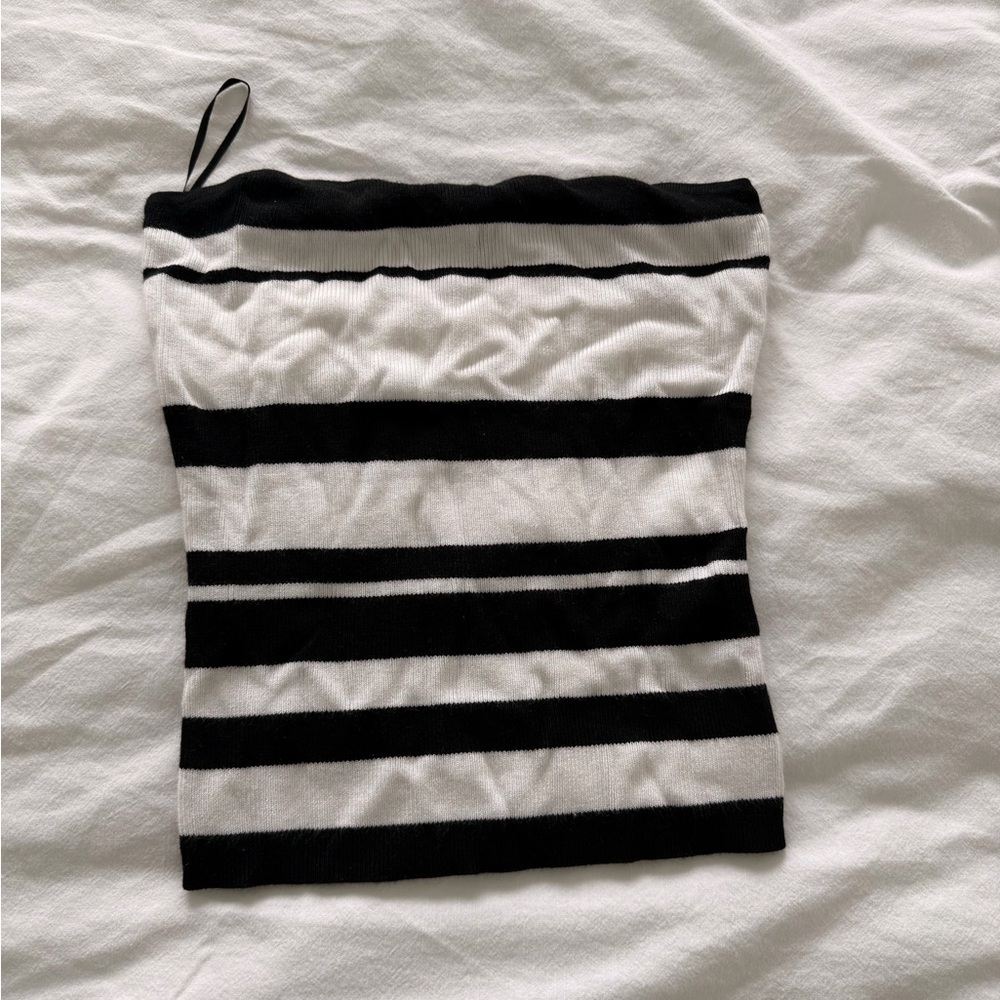 Dynamite Black and White tube top